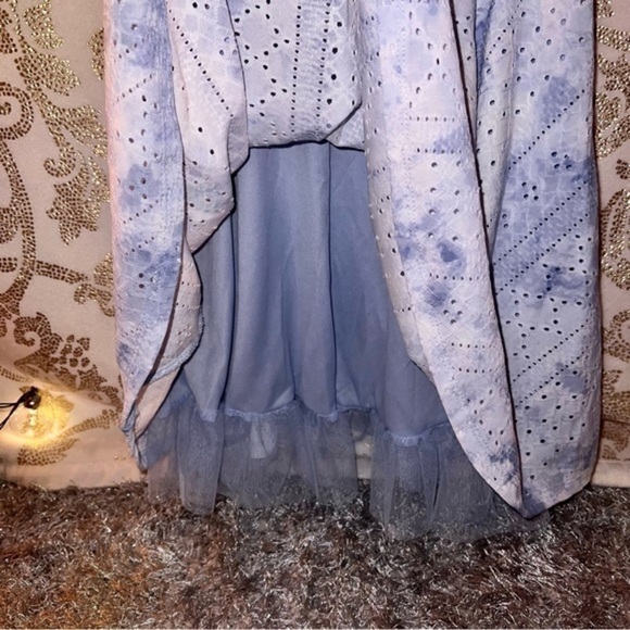 🥀 Knit Works Girls Blue Spring Dress - Picture 5 of 8